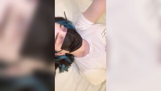 Hawt college cutie with large melons expecting for u on the crib