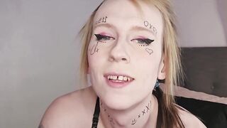 College T-cutie / Femboy disrobes and bangs for homework assist - Transgender JOI