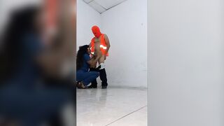 NURSE HAS SEX AT WORK WITH BUILT CLEANING GUY