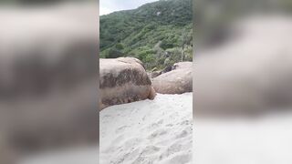 We were caught having sex on the nudist beach, and even then I still got a load in my throat.