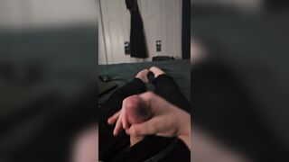 Jerk off previous to couch