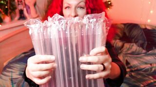 ASMR transparent film with air bubbles