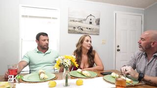 StepMom seduces Large Knob StepSon During the time that StepDad is Clueless Taking Call from work