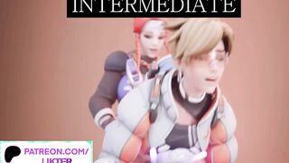 DIFFERENT LEVELS OF OVERWATCH FUTANARI SCREW - TOON ANIMATED