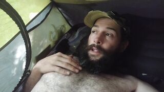 Tent confession. Dad needs u. I wanna play with your cock