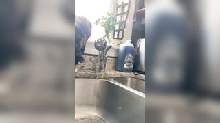 Overweight tatted rock hotty gets off with pink sextoy