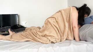 Hawt and very moist sex below the blanket