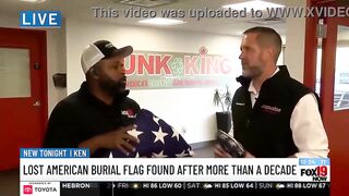 My actual step daddy discovered his burial flag