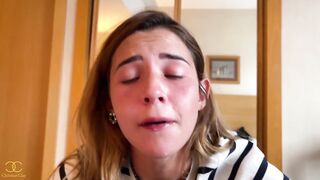 Agatha Vega gives a palatable fellatio to Christian Clay who cums on his face