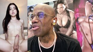 Transgender Christmas Dick Sucking, Gorgeous Taut Teen With A Hard Trans Schlong & Riding A Thicc Rod, Hard Black Hottie Cumming All Over Herself, Palatable White Cum Flowing Penis, AI Generated