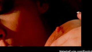 Hawt brunette hair Natasha receives a vagina pounding from Seth Gamble