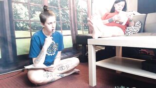 That babe Doesn't Know Can't Resist Her Barefeet Masturbating Lesbian babes