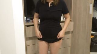 Vacation on the beach, stepson's penis stops during the time that this guy records me