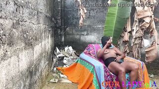 A Playful Day With My Black Slutty Neighbour Outside The Abode