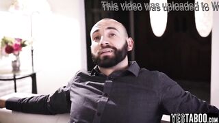 Large booty small shaggy teen silences aged stepuncle with hard sex