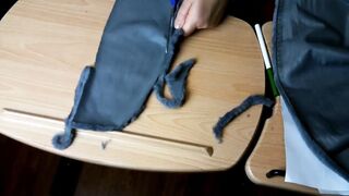 Transforming Into A Donkey! Join Rem Sequence as that babe makes the ears for her donkey suit