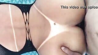 Blond Shemale With Tanlines Rides Knob