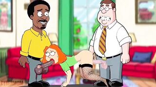 Bitch Wife Fellatio to Neighbour and Doesn't Notice Spouse Returns from Work. Wife BBC. Cuckold Spouse. Toon