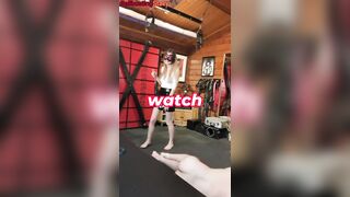 Ballbusting Kicks CBT Session Trailer, Short Petticoat Kicking, Testicle Squeezing Dominatrix-bitch