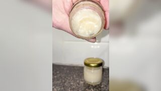 Cum play with my own frozen cum that I’ve been collecting, I get a little smack of my cum at the very end and it’s alluring ????!