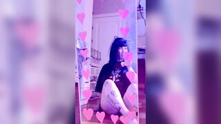 sexy alternative brunette hair catgirl masturbate????