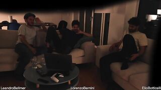 str8 ally jerks off with homo pair - real amateur