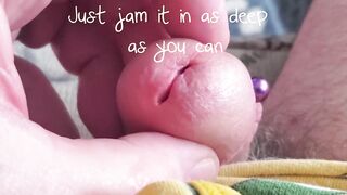 Glamorous Frenum Schlong "tongue in peehole please"