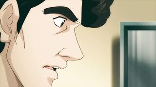 Breasty Business Woman with Large Ass and Hirsute Vagina Likes Sex