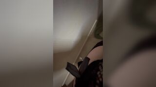 Risky Hotel Hallway - Amateur Wife Drilled to Multiple Orgasms in Full Underware -Nearly Caught