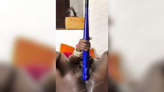 I HAD TO SUPRISE MY SNATCH APERTURE THIS DAY (Harley Quinn bat in action)