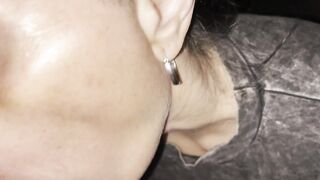 I run into my coach on the beach, I catch up to her and that babe gives me a blow job in public. I fill her throat with my sperm