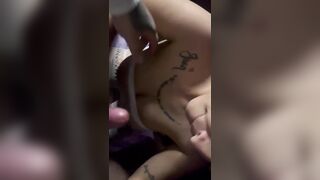 My ally goes to work and his girlfriend stays with me alone. This babe tells me that her boyfriend can't get it up anymore and this babe gives me a oral.