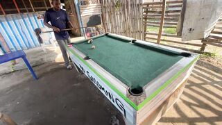 Recent year happiness with my boyfriend's in a snooker board