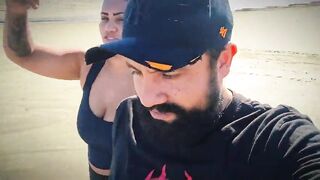 Sweat Fetish: Licking Salty Armpits and Pussy on the Beach