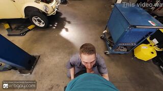 VRB Homo: twink mechanic Homo gives Sexy Oral pleasure and Bangs Anal in advance of his boss coming - HD Porn