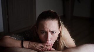 Wet oral-job and vehement sex from a porn star