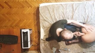 Sasha Earth masturbates Anastasia Headmistress anal sex tool