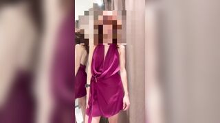 Rubbing my snatch in a fitting room