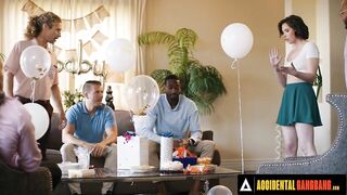 ACCIDENTAL GROUP-SEX - Wild Casey Calvert Suggests To Get Team-fucked To Fight Concupiscent Studs's Boredom