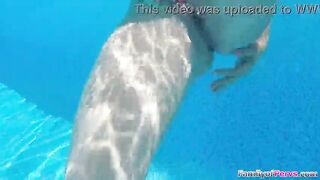 Stepmom Blaten Lee gets a bit frisky in the pool with her stepson.The tiny bazookas mother i'd like to fuck takes his rod and sucks him off.The tiny golden-haired gets drilled