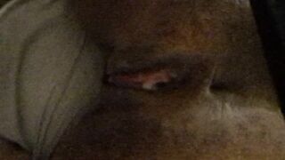 BTS : Hawt ebony vagina full of cum