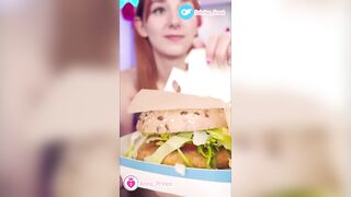 Some Burgers for breakfast erect