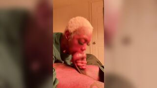 Mani Muse Goes Nose To Balls During the time that Deepthroating Thick BBC