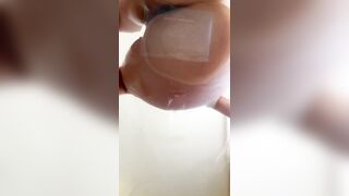 Excited Squirt on a Clear Chair – Licking Each Drop