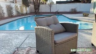 Satine Summers Making Stepdad Pleased Outdoors