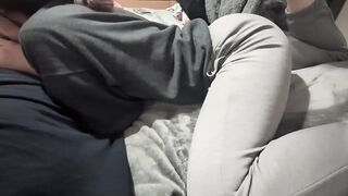 playing with cute redheads feet during oral-sex POV