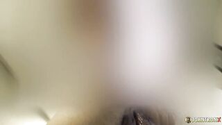 JohnTronX - Tattooed Oriental floozy creampied after a hardcore doggy style bang