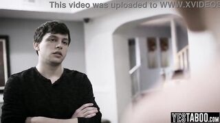 Lascivious youthful chap free uses small Russian maid's soaked twat whilst that babe works