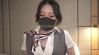 A flight attendant with fantastic service; I spent the night with her at a hotel.