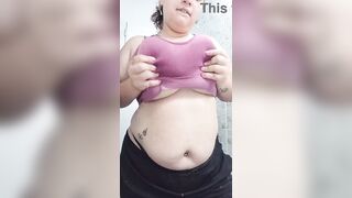 Giant natural bazookas drop and disclose - Enormous big beautiful woman tease